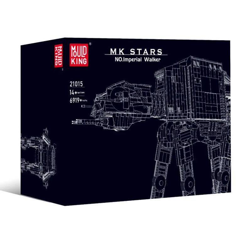 JIESTAR 67110 MouldKing 21015 Mould King 21015 non Lego FULL ARMOR TRANSPORT POOL bộ đồ chơi xếp lắp ráp ghép mô hình Star Wars MINIFIG SCALE AT-AT W/ INTERIOR Chiến Tranh Giữa Các Vì Sao 6919 khối