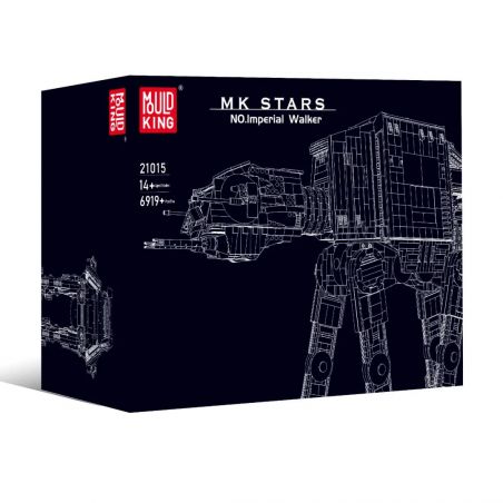 JIESTAR 67110 MouldKing 21015 Mould King 21015 non  FULL ARMOR TRANSPORT POOL bộ đồ chơi xếp lắp ráp ghép mô hình Star Wars MINIFIG SCALE AT-AT W/ INTERIOR Chiến Tranh Giữa Các Vì Sao 6919 khối