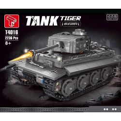 TA GAOLE T4016 4016 non  BỂ HỔ bộ đồ chơi xếp lắp ráp ghép mô hình Military Army TIGER TANK Quân Sự Bộ Đội 2236 khối