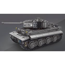 TA GAOLE T4016 4016 non  BỂ HỔ bộ đồ chơi xếp lắp ráp ghép mô hình Military Army TIGER TANK Quân Sự Bộ Đội 2236 khối