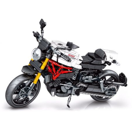 SEMBO 701717 non  QUÁI VẬT DUCATI bộ đồ chơi xếp lắp ráp ghép mô hình  DUCATI MONSTER Kỹ Thuật Công Nghệ Cao Mô Hình Phương Tiện 752 khối