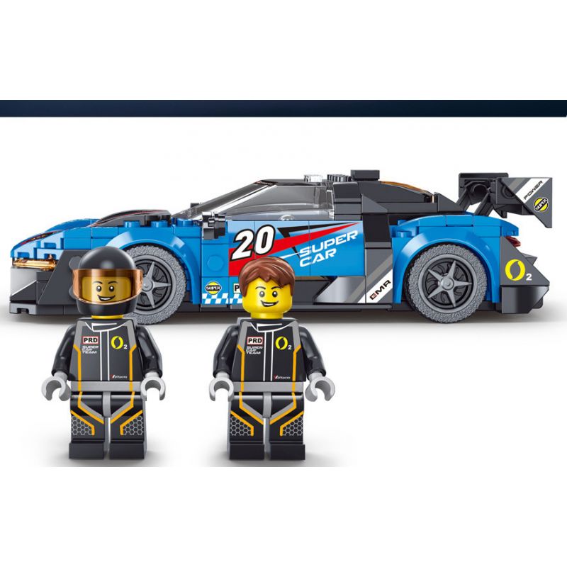 GAOMISI T1020 1020 non  MCLAREN SENNA bộ đồ chơi xếp lắp ráp ghép mô hình Speed Champions Racing Cars SPEED CAR PASSION TRACK Đua Xe Công Thức 314 khối