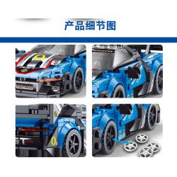 GAOMISI T1020 1020 non  MCLAREN SENNA bộ đồ chơi xếp lắp ráp ghép mô hình Speed Champions Racing Cars SPEED CAR PASSION TRACK Đua Xe Công Thức 314 khối