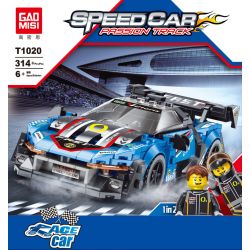 GAOMISI T1020 1020 non  MCLAREN SENNA bộ đồ chơi xếp lắp ráp ghép mô hình Speed Champions Racing Cars SPEED CAR PASSION TRACK Đua Xe Công Thức 314 khối