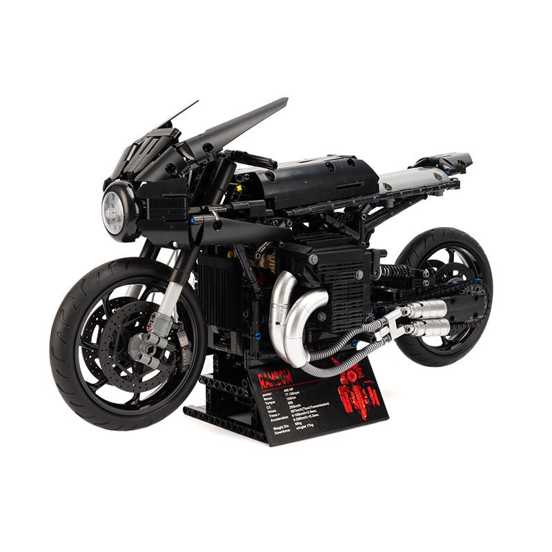 LINGRUI MODEL JIMU LIANGPIN 10518 non Lego XE ĐẠP DƠI tỷ lệ 1:5 bộ đồ chơi xếp lắp ráp ghép mô hình Motorcycle Motorbike Xe Hai Bánh 1981 khối