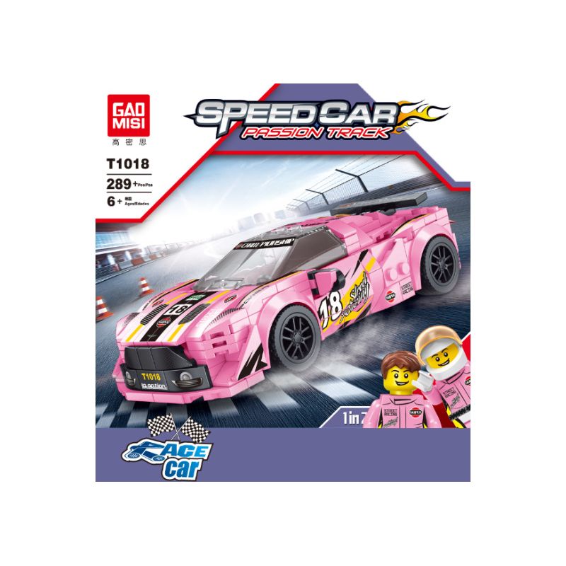 GAOMISI T1018 1018 non Lego ASTON MARTIN bộ đồ chơi xếp lắp ráp ghép mô hình Speed Champions Racing Cars SPEED CAR PASSION TRACK Đua Xe Công Thức 289 khối