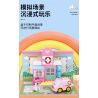 SEMBO 690103 non  TRUNG TÂM Y TẾ THÀNH PHỐ XIAOLING FUN bộ đồ chơi xếp lắp ráp ghép mô hình  Khối Lớn