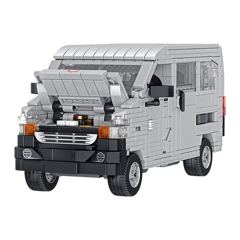 PanlosBrick 685011 Panlos Brick 685011 non  XE TẢI NHẸ WULING bộ đồ chơi xếp lắp ráp ghép mô hình Racers WULING VAN Đua Tốc Độ 943 khối