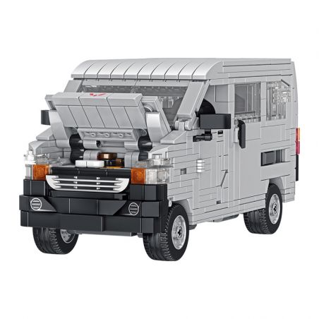 PanlosBrick 685011 Panlos Brick 685011 non  XE TẢI NHẸ WULING bộ đồ chơi xếp lắp ráp ghép mô hình Racers WULING VAN Đua Tốc Độ 943 khối