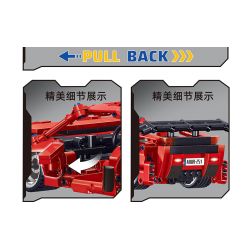 ZHEGAO QL1251 1251 non  AD-R8. bộ đồ chơi xếp lắp ráp ghép mô hình  Kỹ Thuật Công Nghệ Cao Mô Hình Phương Tiện 401 khối