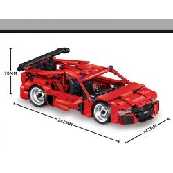 ZHEGAO QL1251 1251 non  AD-R8. bộ đồ chơi xếp lắp ráp ghép mô hình  Kỹ Thuật Công Nghệ Cao Mô Hình Phương Tiện 401 khối