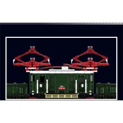 MouldKing 12023 Mould King 12023 non  ĐẦU MÁY ĐIỆN ALLIGATOR bộ đồ chơi xếp lắp ráp ghép mô hình Trains WORLD RAILWAY OBB 1189.08 ELECTRIC LOCOMOTIVE Tàu Hỏa 919 khối