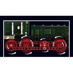 MouldKing 12023 Mould King 12023 non  ĐẦU MÁY ĐIỆN ALLIGATOR bộ đồ chơi xếp lắp ráp ghép mô hình Trains WORLD RAILWAY OBB 1189.08 ELECTRIC LOCOMOTIVE Tàu Hỏa 919 khối