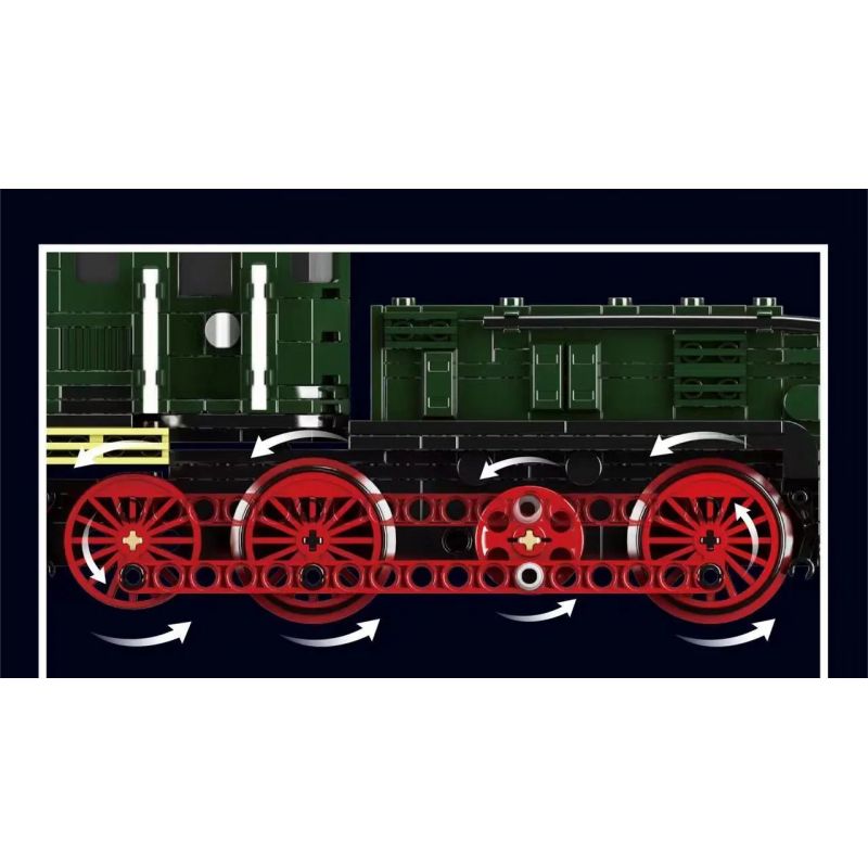 MouldKing 12023 Mould King 12023 non  ĐẦU MÁY ĐIỆN ALLIGATOR bộ đồ chơi xếp lắp ráp ghép mô hình Trains WORLD RAILWAY OBB 1189.08 ELECTRIC LOCOMOTIVE Tàu Hỏa 919 khối