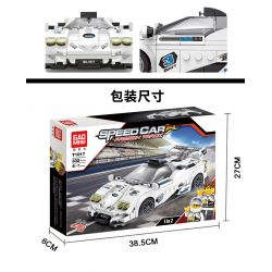 GAOMISI T1017 1017 non  PAGANI ZONDA bộ đồ chơi xếp lắp ráp ghép mô hình Speed Champions Racing Cars SPEED CAR PASSION TRACK Đua Xe Công Thức 332 khối