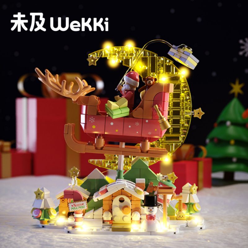 WEKKI 516151 non  GIÁNG SINH ĐƯỢC XÁC ĐỊNH CÁC CHUYẾN BAY bộ đồ chơi xếp lắp ráp ghép mô hình Christmas CHRISTMAS FLIGHT