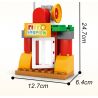 SEMBO 690102 non  TRẠM CỨU HỎA THÀNH PHỐ HÀI HƯỚC CỦA XIAOLING bộ đồ chơi xếp lắp ráp ghép mô hình City