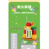SEMBO 690102 non  TRẠM CỨU HỎA THÀNH PHỐ HÀI HƯỚC CỦA XIAOLING bộ đồ chơi xếp lắp ráp ghép mô hình City