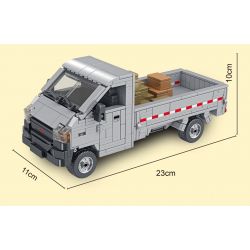 PanlosBrick 685009 Panlos Brick 685009 non  XE BÁN TẢI WULING bộ đồ chơi xếp lắp ráp ghép mô hình Racers WULING VAN Đua Tốc Độ 776 khối