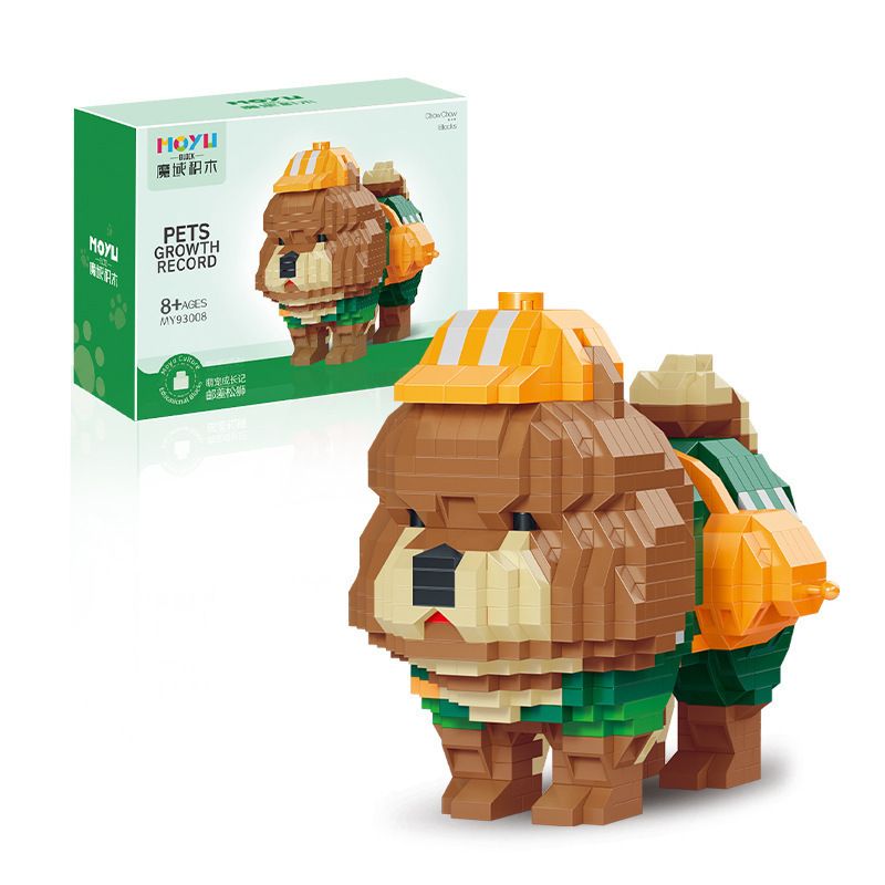 MOYU BLOCK MY93008 93008 non Lego NGƯỜI ĐƯA THƯ CHÂU TINH TRÌ bộ đồ chơi xếp lắp ráp ghép mô hình PETS GROWTH RECORD 953 khối