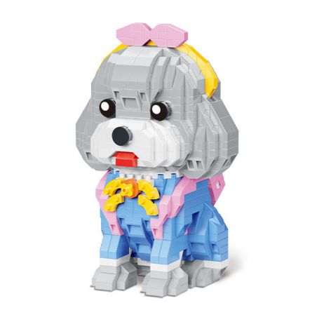 MOYU BLOCK MY93007 93007 non  QUÝ BÀ BÔNG bộ đồ chơi xếp lắp ráp ghép mô hình PETS GROWTH RECORD 935 khối