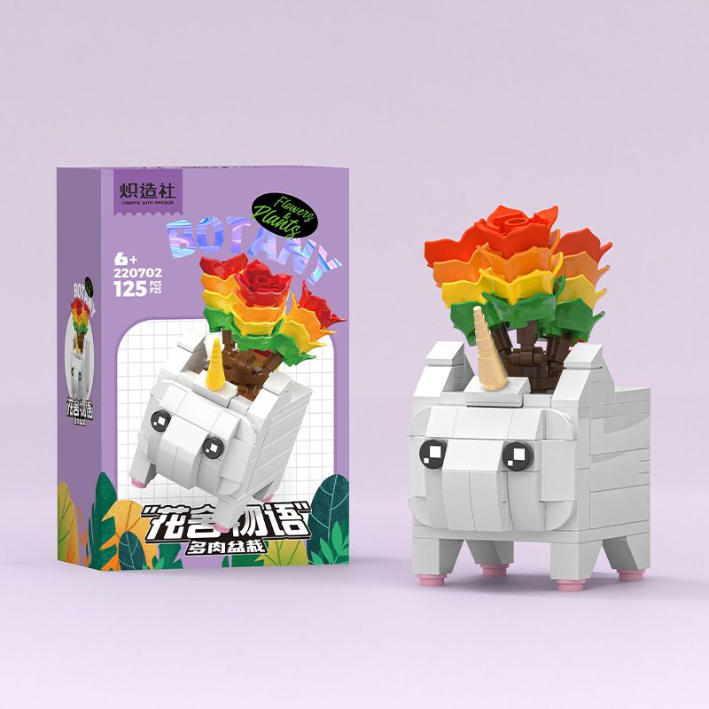 KOZOSHA 220701 220702 220703 220704 220705 220706 220707 220708 220709 non  FLOWER HOUSE STORY CÂY MỌNG NƯỚC TRONG CHẬU bộ đồ chơi xếp lắp ráp ghép mô hình Creator FLOWERS & PLANTS Sáng Tạo 1354 khối