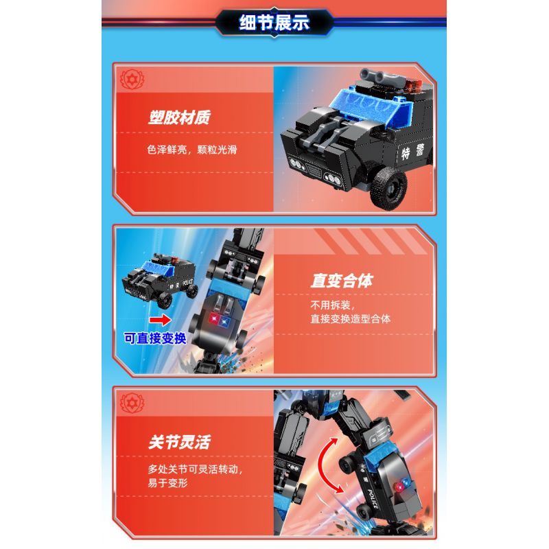 GUDI 40205 non  ĐỘI SIÊU TÍCH LŨY CHIẾN BINH TÀNG HÌNH 5 KẾT HỢP bộ đồ chơi xếp lắp ráp ghép mô hình Transformers SUPER SENTAI SNEAK GENERAL Robot Đại Chiến Người Máy Biến Hình 385 khối GUDI 40205 non  ĐỘI SIÊU TÍCH LŨY CHIẾN BINH TÀNG HÌNH 5 KẾT HỢP bộ đồ chơi xếp lắp ráp ghép mô hình Transformers SUPER SENTAI SNEAK GENERAL Robot Đại Chiến Người Máy Biến Hình 385 khối