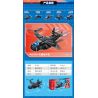 GUDI 40205 non  ĐỘI SIÊU TÍCH LŨY CHIẾN BINH TÀNG HÌNH 5 KẾT HỢP bộ đồ chơi xếp lắp ráp ghép mô hình Transformers SUPER SENTAI SNEAK GENERAL Robot Đại Chiến Người Máy Biến Hình 385 khối