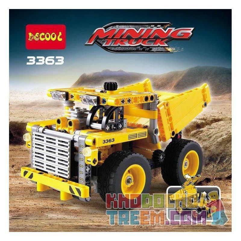 NOT  MINING TRUCK 42035 JISI 3363 LELE 38002 MouldKing 13016 Mould King 13016 QIAO LE TONG 5351 YILE 108A xếp lắp ráp ghép mô hình 2 DẠNG XE TẢI KHU MỎ BEN VÀ ỦI KHAI THÁC  Kỹ Thuật Công Nghệ Cao Mô Hình Phương Tiện 362 khối