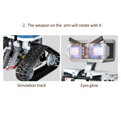 SEMBO 704971 non  THEO DÕI ROBOT. bộ đồ chơi xếp lắp ráp ghép mô hình  Kỹ Thuật Công Nghệ Cao Mô Hình Phương Tiện 611 khối