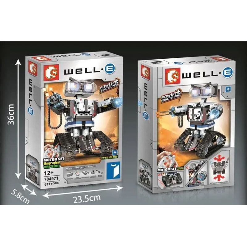 SEMBO 704971 non  THEO DÕI ROBOT. bộ đồ chơi xếp lắp ráp ghép mô hình  Kỹ Thuật Công Nghệ Cao Mô Hình Phương Tiện 611 khối