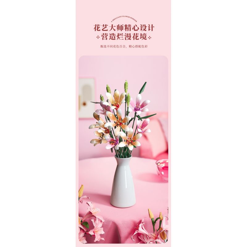 JAKI JK26953 26953 non  NHẬT KÝ THỰC VẬT MỘT NGHĨ LÀM SAY MÊ THÀNH PHỐ bộ đồ chơi xếp lắp ráp ghép mô hình Creator ETERNAL REMINISCENCE Sáng Tạo 1314 khối