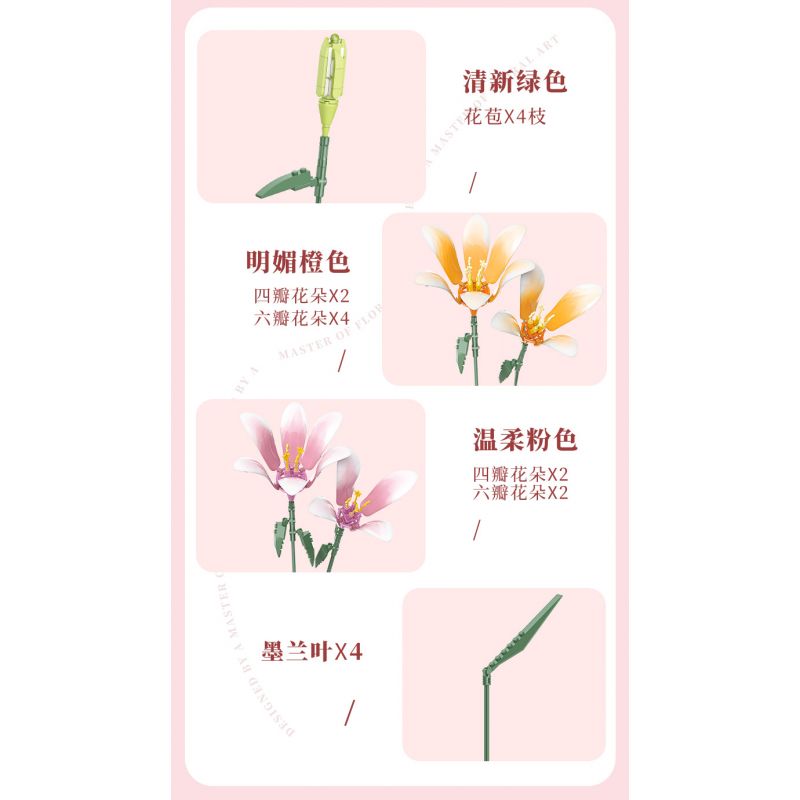 JAKI JK26953 26953 non  NHẬT KÝ THỰC VẬT MỘT NGHĨ LÀM SAY MÊ THÀNH PHỐ bộ đồ chơi xếp lắp ráp ghép mô hình Creator ETERNAL REMINISCENCE Sáng Tạo 1314 khối