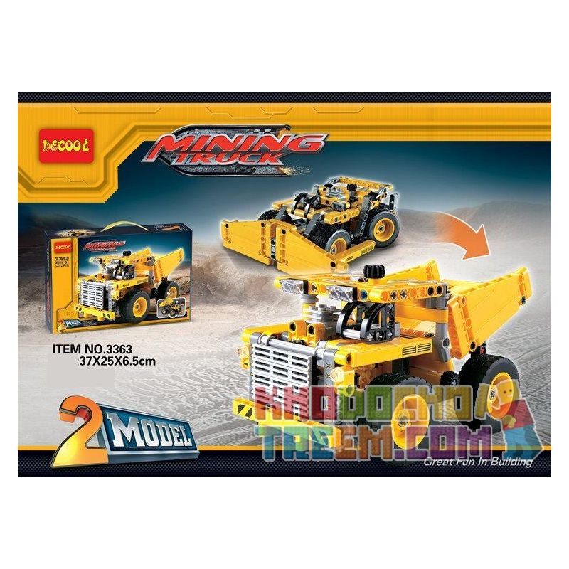 NOT  MINING TRUCK 42035 JISI 3363 LELE 38002 MouldKing 13016 Mould King 13016 QIAO LE TONG 5351 YILE 108A xếp lắp ráp ghép mô hình 2 DẠNG XE TẢI KHU MỎ BEN VÀ ỦI KHAI THÁC  Kỹ Thuật Công Nghệ Cao Mô Hình Phương Tiện 362 khối