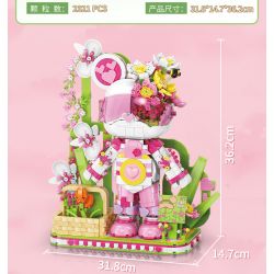 MOYU BLOCK MY89101 89101 non  BẢO VỆ HOA bộ đồ chơi xếp lắp ráp ghép mô hình 2321 khối