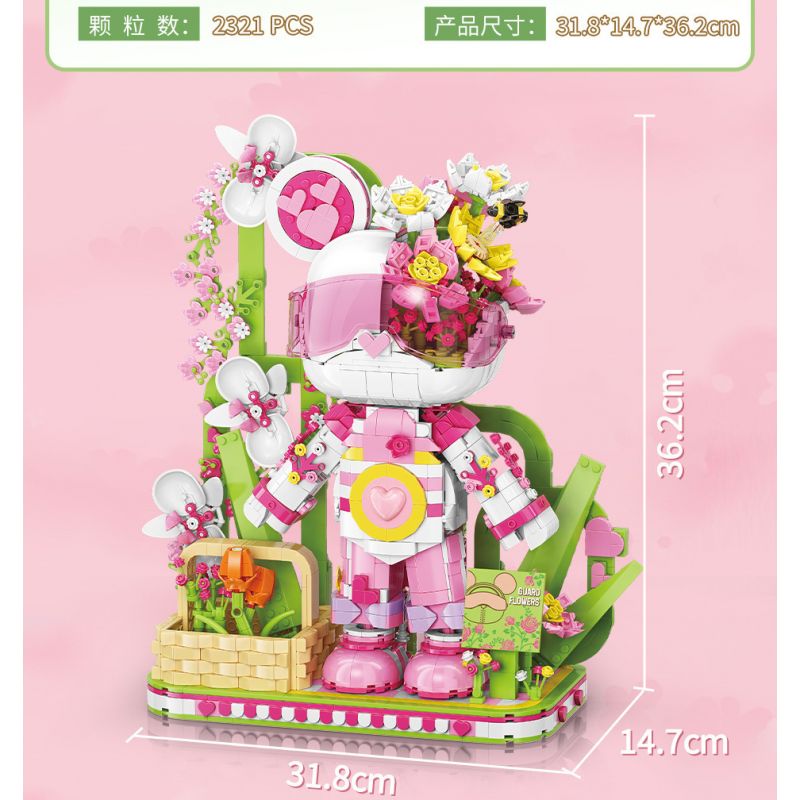 MOYU BLOCK MY89101 89101 non  BẢO VỆ HOA bộ đồ chơi xếp lắp ráp ghép mô hình 2321 khối