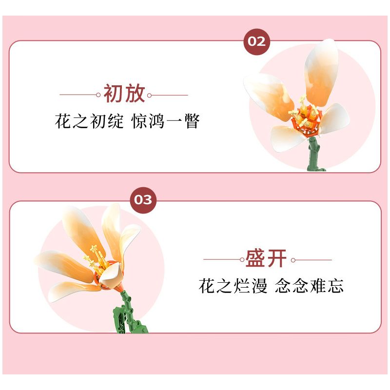 JAKI JK26953 26953 non  NHẬT KÝ THỰC VẬT MỘT NGHĨ LÀM SAY MÊ THÀNH PHỐ bộ đồ chơi xếp lắp ráp ghép mô hình Creator ETERNAL REMINISCENCE Sáng Tạo 1314 khối