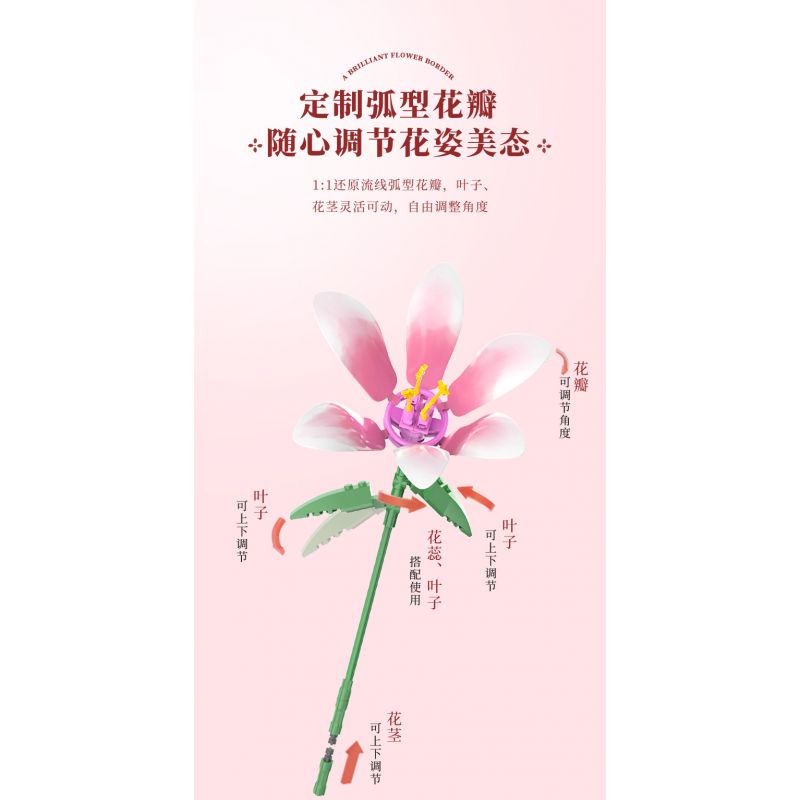 JAKI JK26953 26953 non  NHẬT KÝ THỰC VẬT MỘT NGHĨ LÀM SAY MÊ THÀNH PHỐ bộ đồ chơi xếp lắp ráp ghép mô hình Creator ETERNAL REMINISCENCE Sáng Tạo 1314 khối