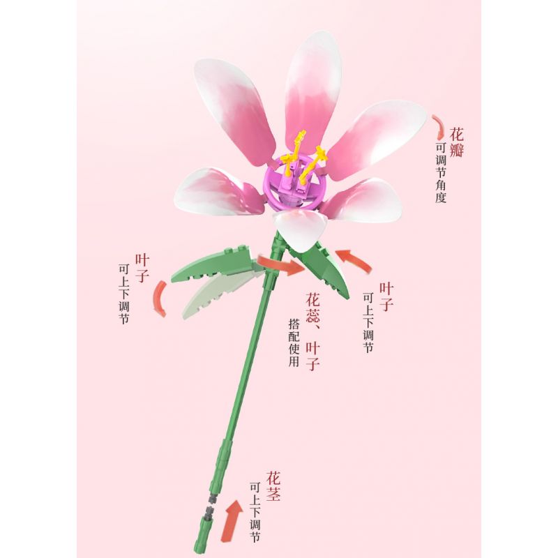 JAKI JK26953 26953 non  NHẬT KÝ THỰC VẬT MỘT NGHĨ LÀM SAY MÊ THÀNH PHỐ bộ đồ chơi xếp lắp ráp ghép mô hình Creator ETERNAL REMINISCENCE Sáng Tạo 1314 khối