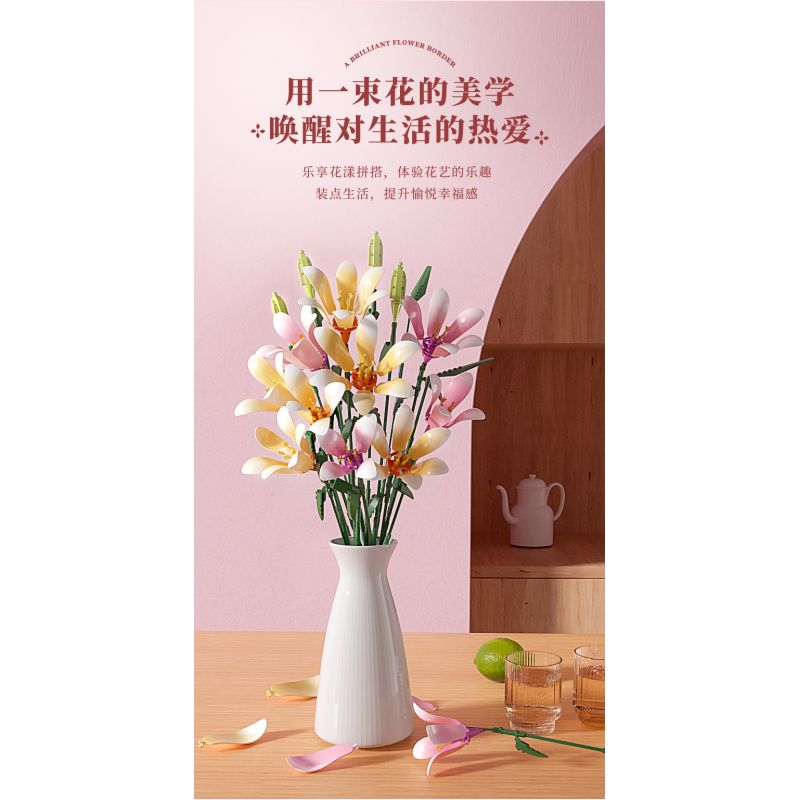 JAKI JK26953 26953 non  NHẬT KÝ THỰC VẬT MỘT NGHĨ LÀM SAY MÊ THÀNH PHỐ bộ đồ chơi xếp lắp ráp ghép mô hình Creator ETERNAL REMINISCENCE Sáng Tạo 1314 khối