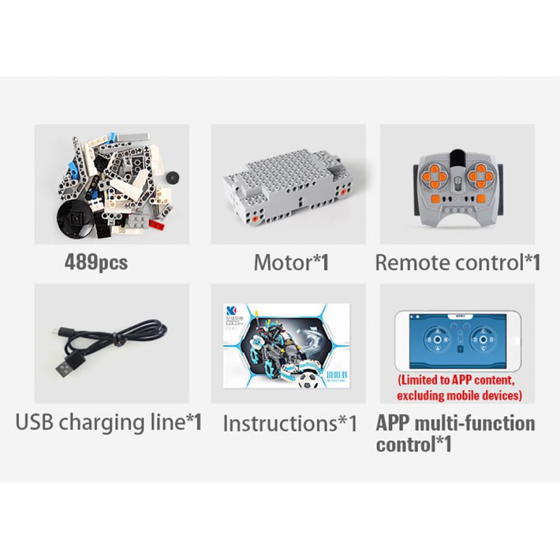 KAIYU K96105 96105 M30 non  LẬP TRÌNH LÚA MÌ BÓNG ĐÁ BÃO bộ đồ chơi xếp lắp ráp ghép mô hình  INTELLIGENT FOOTBALL CART Kỹ Thuật Công Nghệ Cao Mô Hình Phương Tiện 489 khối