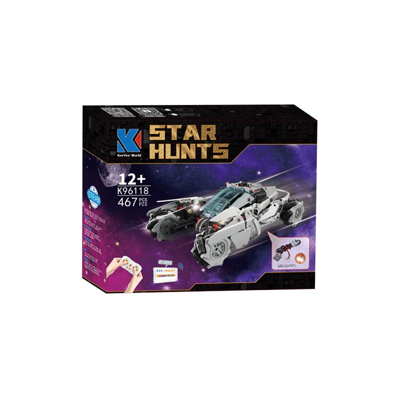KAIYU K96118 96118 non  LẬP TRÌNH TỪ XA PUERTON CHARIOT bộ đồ chơi xếp lắp ráp ghép mô hình  STAR HUNTS Kỹ Thuật Công Nghệ Cao Mô Hình Phương Tiện 467 khối