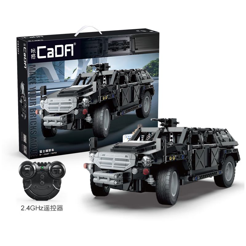 CADA DOUBLEE C51207 51207 non  XE ĐỊA HÌNH CHIẾN BINH tỷ lệ 1:12 bộ đồ chơi xếp lắp ráp ghép mô hình  SWAT TRUCK Kỹ Thuật Công Nghệ Cao Mô Hình Phương Tiện 561 khối