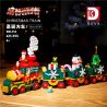 DK 712 non  TÀU GIÁNG SINH bộ đồ chơi xếp lắp ráp ghép mô hình Christmas 621 khối