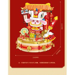 BALODY 21107 non  ĐẠI TRIỂN HỒNG ĐỒ bộ đồ chơi xếp lắp ráp ghép mô hình Chinese Traditional Festivals Lễ Hội Cổ Truyền 950 khối