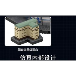 KAIYU K86102 86102 non  CÂU LẠC BỘ BÓNG ĐÁ CHELSEA STANFORD BRIDGE COURT (KHÓA HỌC PHÒNG XE HƠI) bộ đồ chơi xếp lắp ráp ghép mô hình Buildings STAMFORD BRIDGE STADIUM 4137 khối