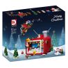 DK 711 non  TRUYỀN HÌNH GIÁNG SINH bộ đồ chơi xếp lắp ráp ghép mô hình Christmas 626 khối