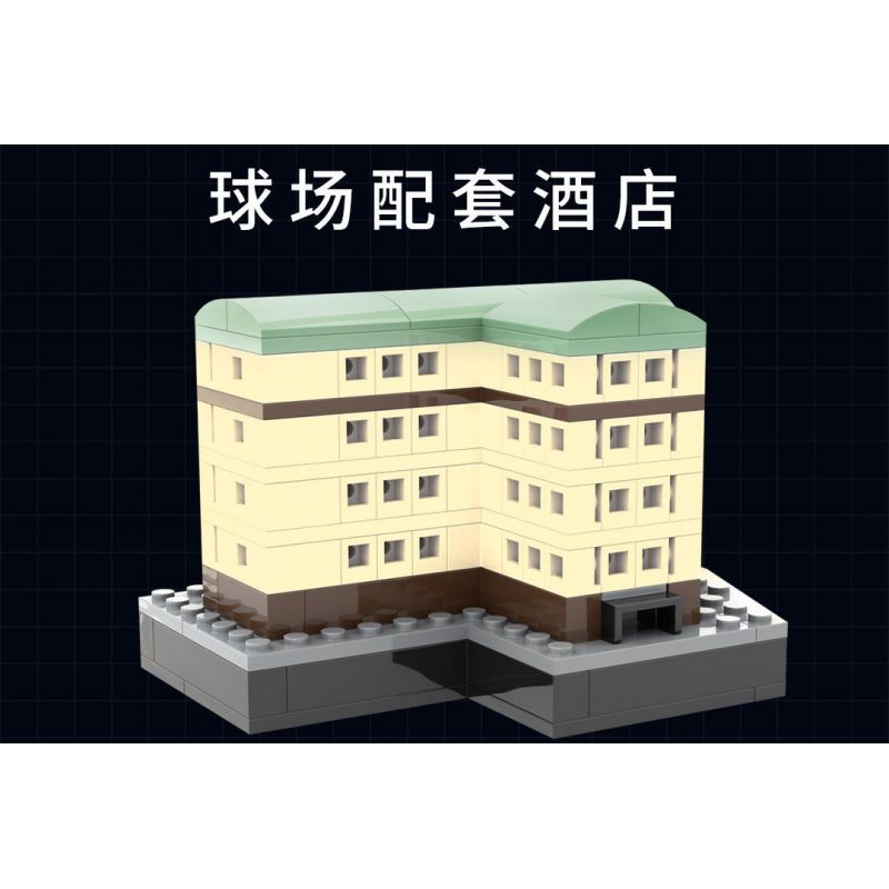 KAIYU K86102 86102 non  CÂU LẠC BỘ BÓNG ĐÁ CHELSEA STANFORD BRIDGE COURT (KHÓA HỌC PHÒNG XE HƠI) bộ đồ chơi xếp lắp ráp ghép mô hình Buildings STAMFORD BRIDGE STADIUM 4137 khối