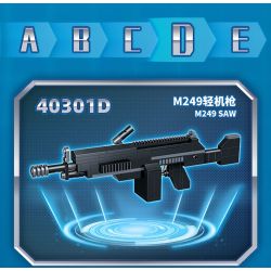 GUDI 40301 non  SÚNG TRƯỜNG TẤN CÔNG M416 8 TỔ HỢP bộ đồ chơi xếp lắp ráp ghép mô hình Gun SUPER SENTAI M416 ASSAULT RIFLE