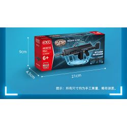 GUDI 40301 non  SÚNG TRƯỜNG TẤN CÔNG M416 8 TỔ HỢP bộ đồ chơi xếp lắp ráp ghép mô hình Gun SUPER SENTAI M416 ASSAULT RIFLE